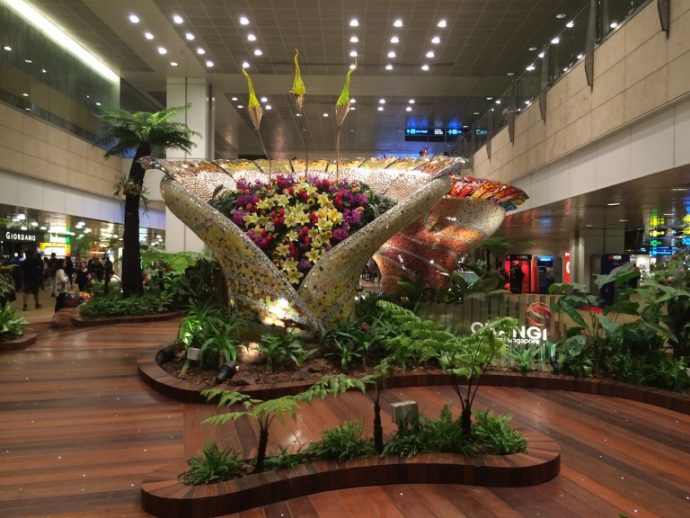 シンガポール・チャンギ国際空港の屋内庭園