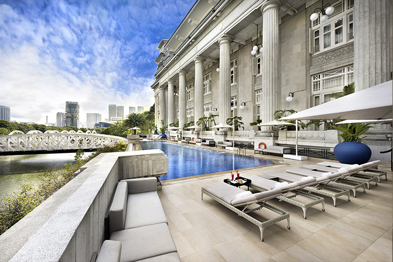 ザ フラートン ベイ ホテル シンガポールの高級感あふれる外観