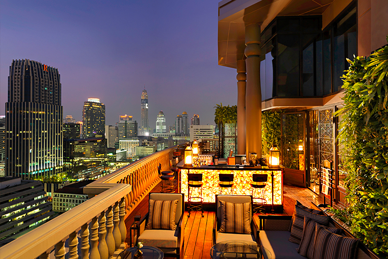 ザ スピークイージー ホテル ミューズのバーから見るバンコクの夜景