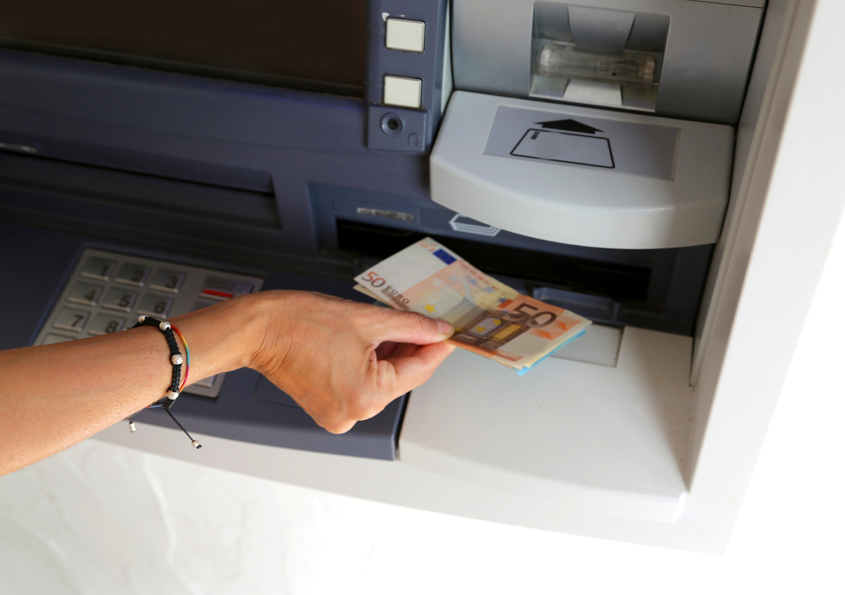ドイツの銀行ATM